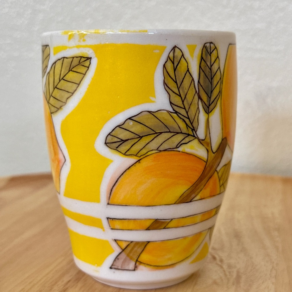 Handmade Vibrant Citrus Artsy Mug